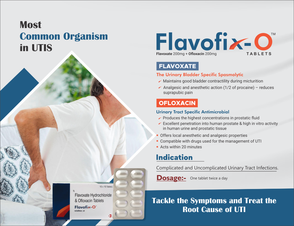 FLAVOFIX-O - Flavoxate 200mg + Ofloxacin 200mg | Intralife Pharmaceuticals - thumbnail 2