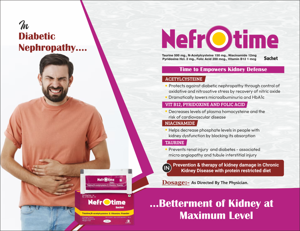 NEFROTIME - N-acetylcysteine 150mg + Taurine 500mg. | Intralife Pharmaceuticals - thumbnail 2