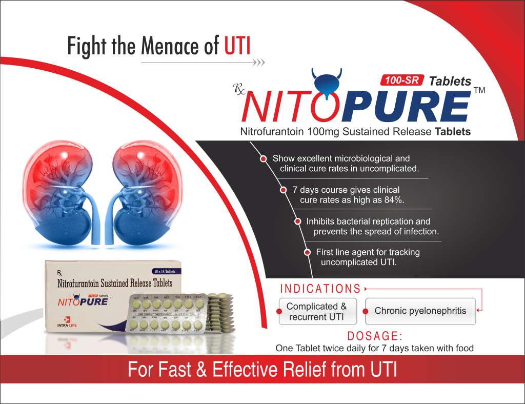 NITOPURE-100 SR - Nitrofurantoin 100mg Sustained Release | Intralife Pharmaceuticals - thumbnail 2