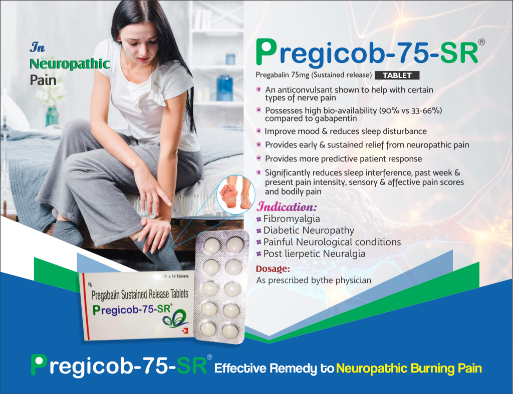 PREGICOB-75-SR - Pregabalin 75mg (Sustained Release) | Intralife Pharmaceuticals - thumbnail 2