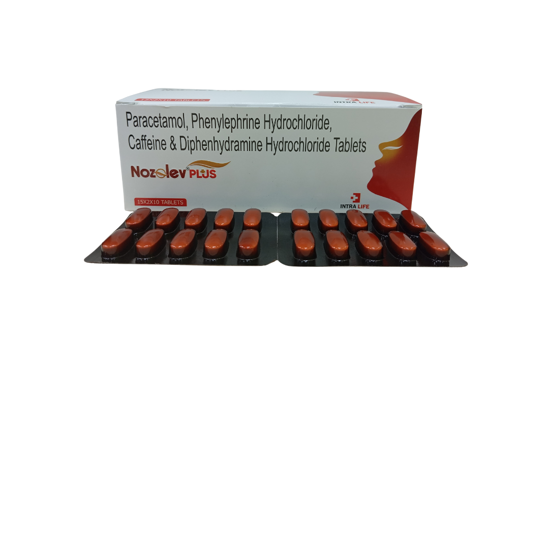 NOZOLEV PLUS Inhalant-capsule - Camphor 25 mg + Chlorothymol 5.0 mg + Eucalyptus Oil 125 mg + Terpineol 120 mg + Menthol 55 mg | Intralife Pharmaceuticals