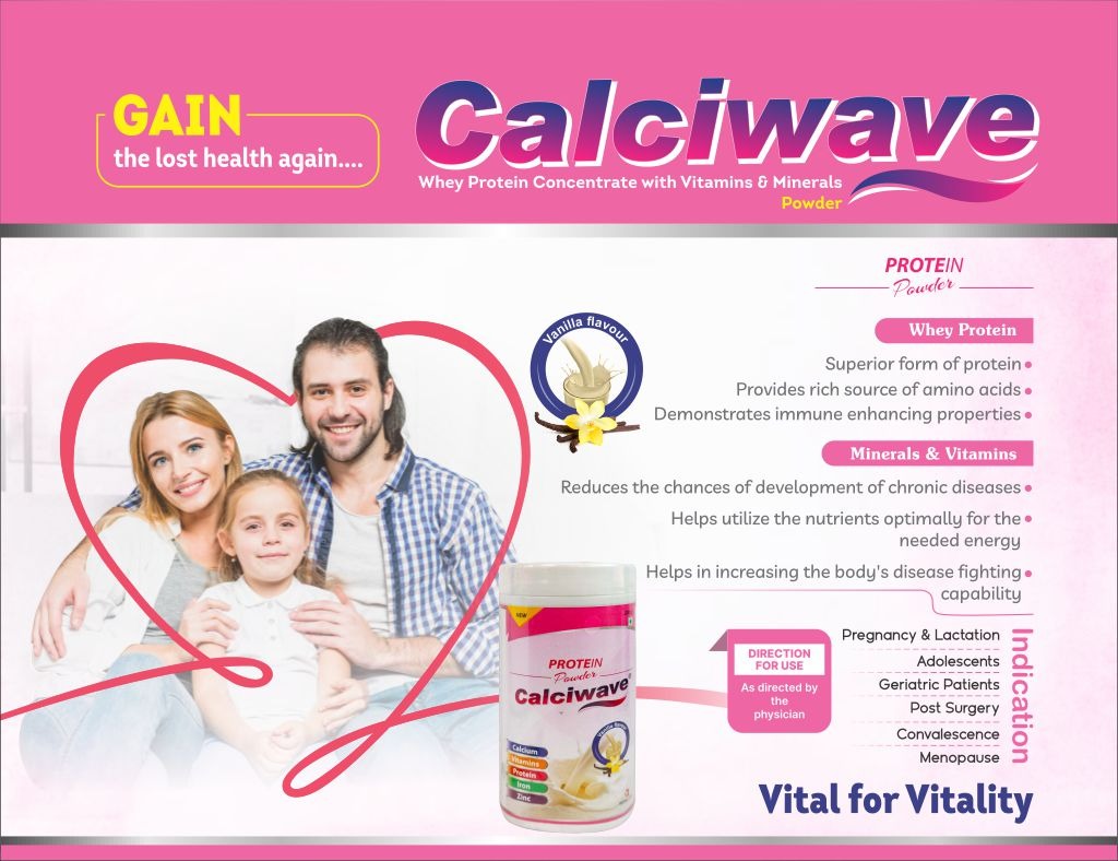 CALCIWAVE - Whey Protein Concentrate with Vitamins & Minerals Powder | Intralife Pharmaceuticals - thumbnail 2