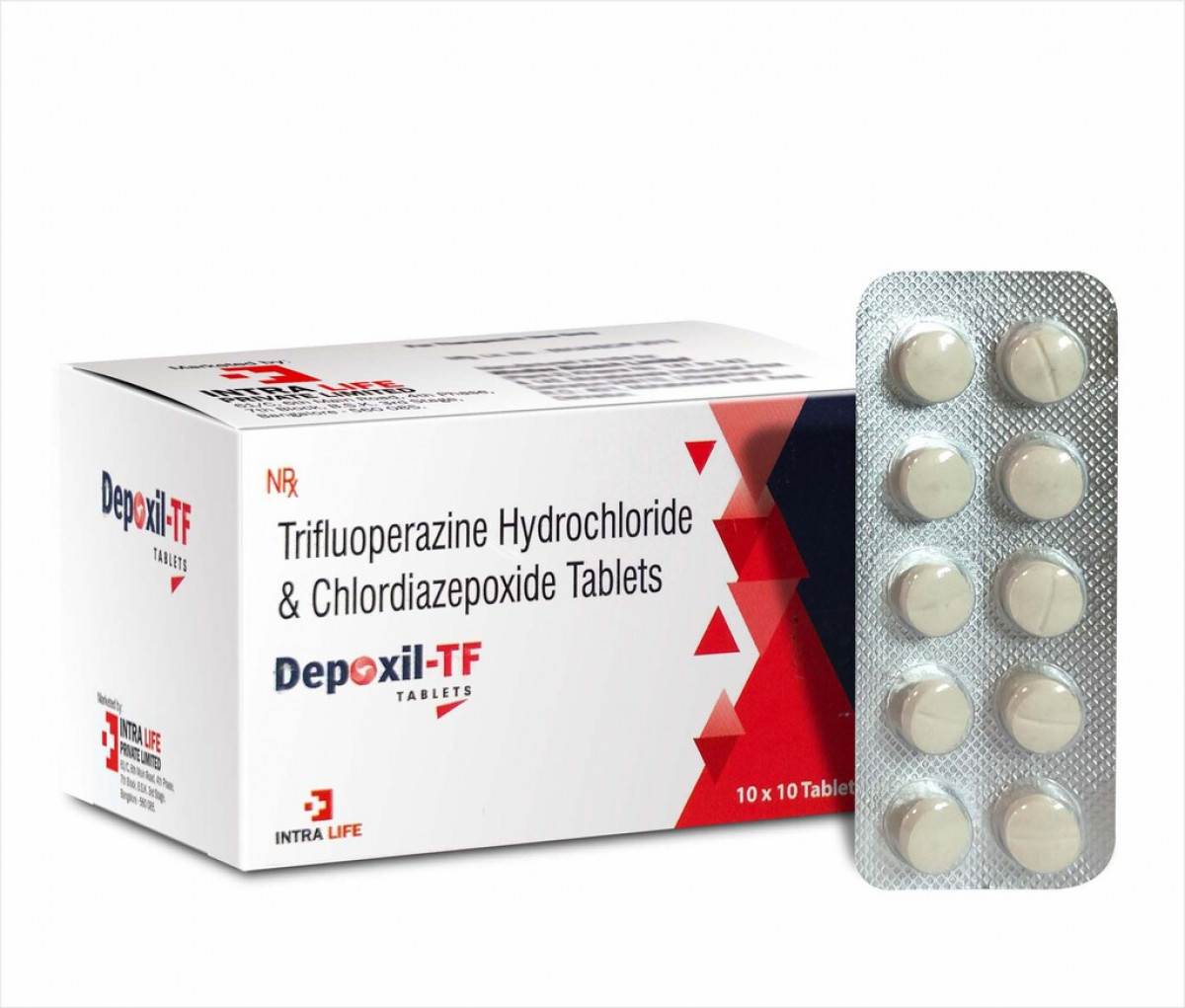 DEPOXIL-TF - Chlordiazepoxide 10mg + trifluoperazine 1mg | Intralife Pharmaceuticals