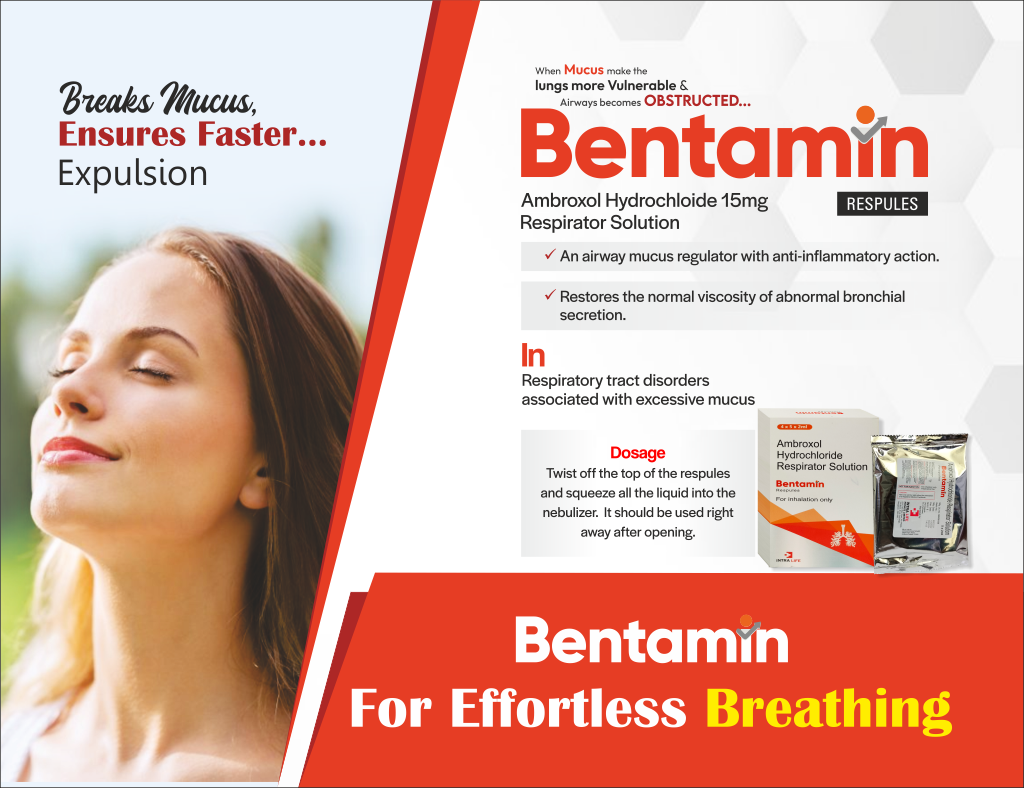 BENTAMIN REPSULE - Ambroxol 15mg | Intralife Pharmaceuticals - thumbnail 2