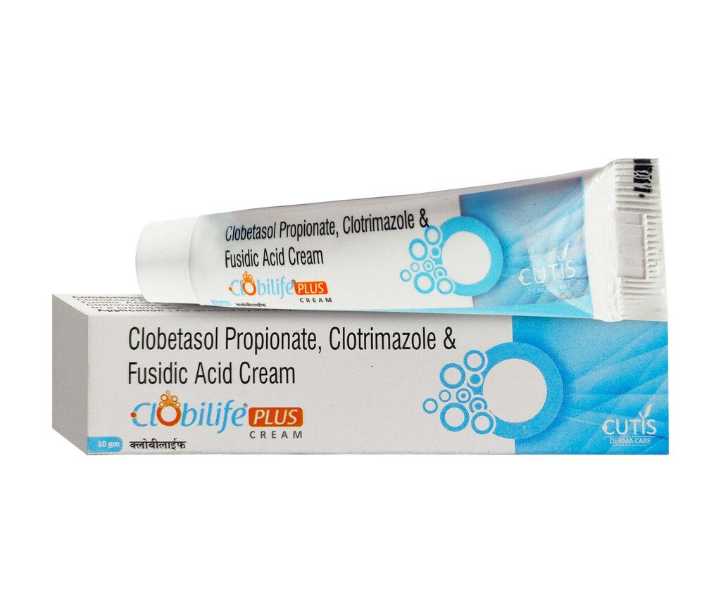 CLOBILIFE PLUS - Clobetasol 0.05% w/w + Clotrimazole 1% w/w + Fusidic Acid 2% w/w | Intralife Pharmaceuticals