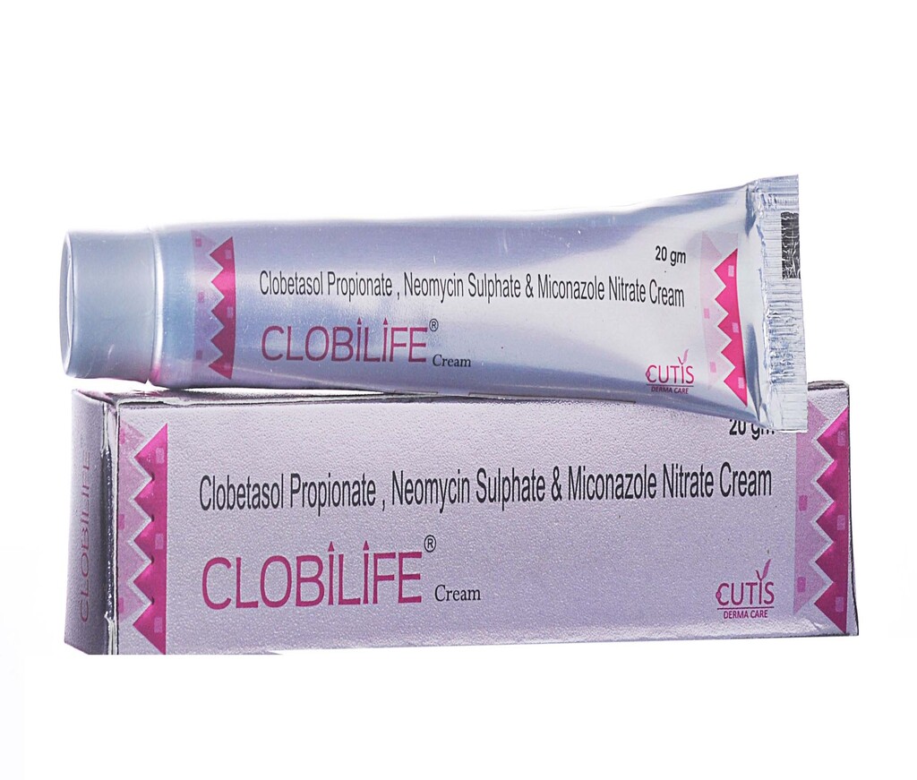 CLOBILIFE-20 Cream - Clobetasol Propionate 0.05% + Neomycin 0.5% + Miconazole Nitrate 2% | Intralife Pharmaceuticals