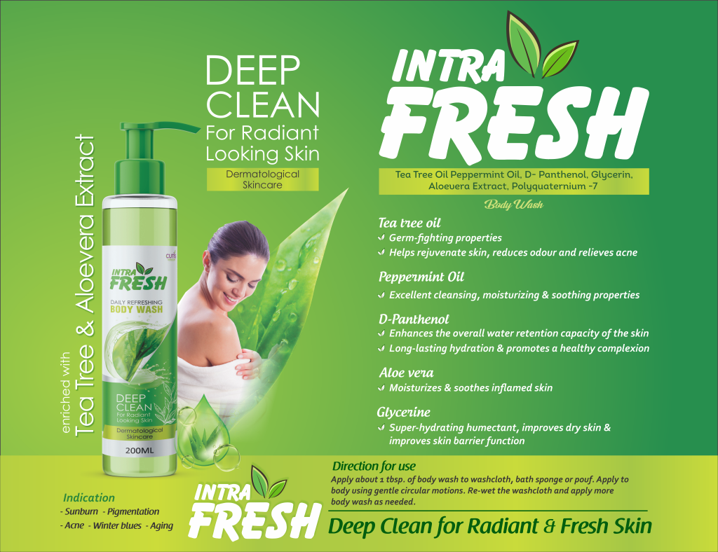 INTRAFRESH - Tea Tree Oil Peppermint Oil, D- Panthenol , Glycerin , Aloevera Extract, Polyquaternium -7 | Intralife Pharmaceuticals - thumbnail 2