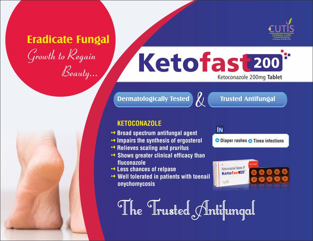 KETOFAST-200 Tabs. - Ketoconazole 200mg | Intralife Pharmaceuticals - thumbnail 2