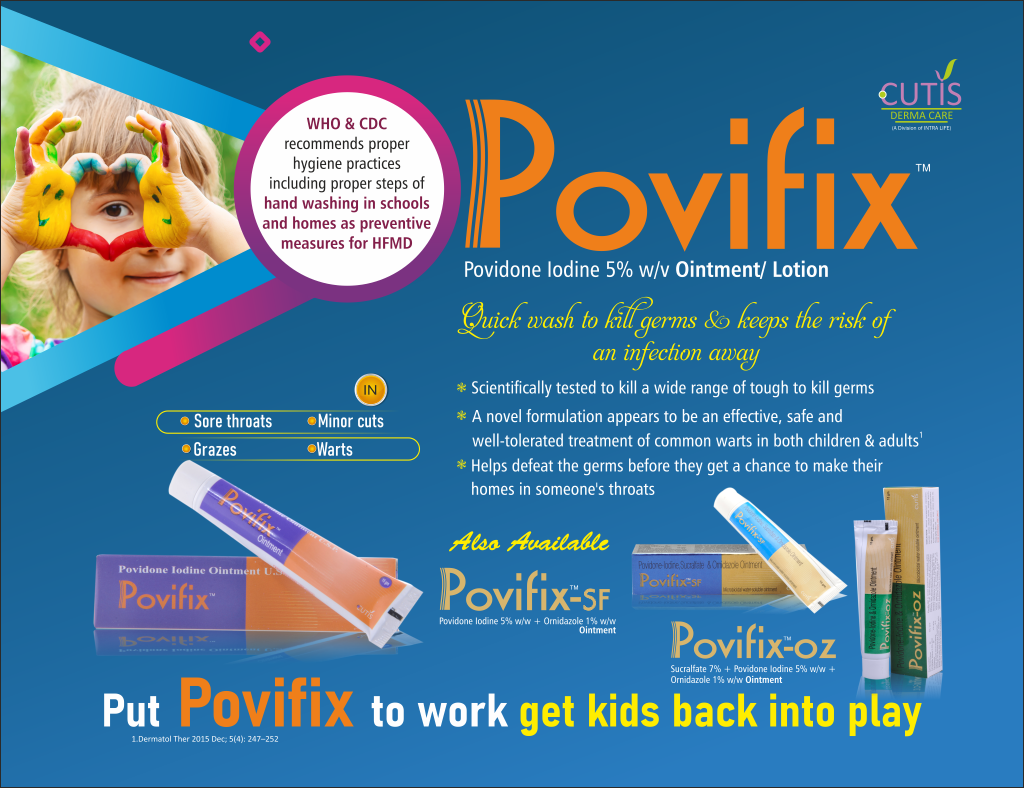 POVIFIX-OZ Ointment - Povidone Iodine 5% w/w + Ornidazole 1% w/w | Intralife Pharmaceuticals - thumbnail 2