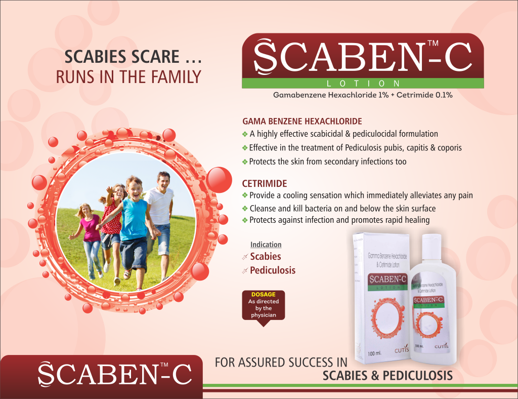 SCABEN-C Lotion - Gamabenzene Hexachloride 1% + Cetrimide 0.1% | Intralife Pharmaceuticals - thumbnail 2