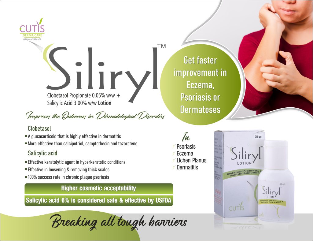 SILIRYL Lotion - Clobetasol Propionate 0.05% w/w + Salicylic Acid 3.00% w/w | Intralife Pharmaceuticals - thumbnail 2