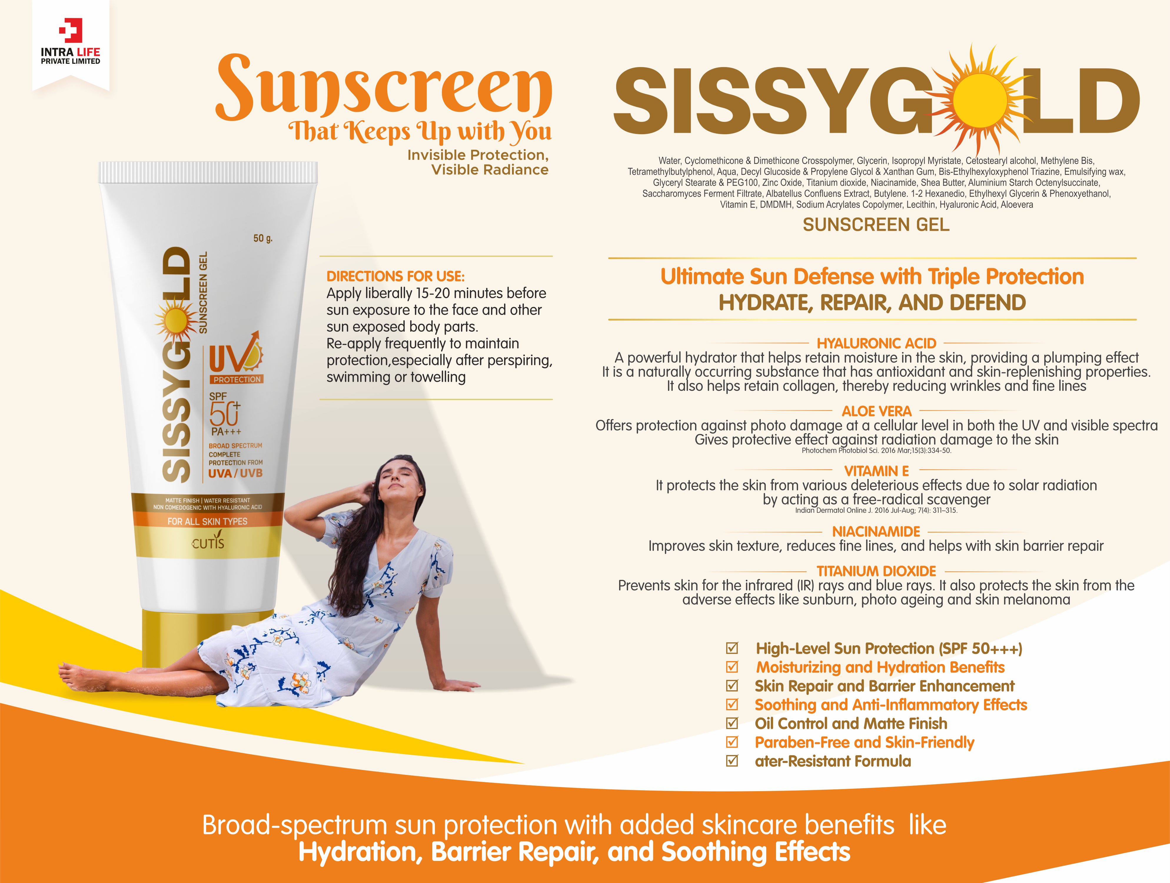 SISSY GOLD SUNSCREEN GEL - thumbnail 2