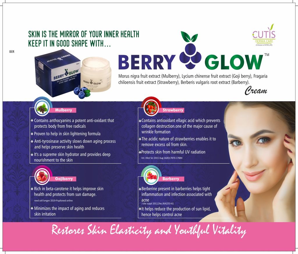 BERRY GLOW - Morus nigra fruit extract (Mulberry), Lycium chinense fruit extract (Goji berry), Fragaria chiloensis fruit extract (Strawberry), Berberis vulgaris root extract (Barberry) | Intralife Pharmaceuticals - thumbnail 2