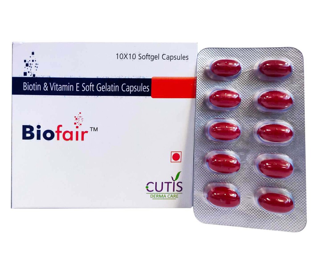 BIOFAIR Capsule - Biotin 5mg + Vitamin E 25 mg | Intralife Pharmaceuticals