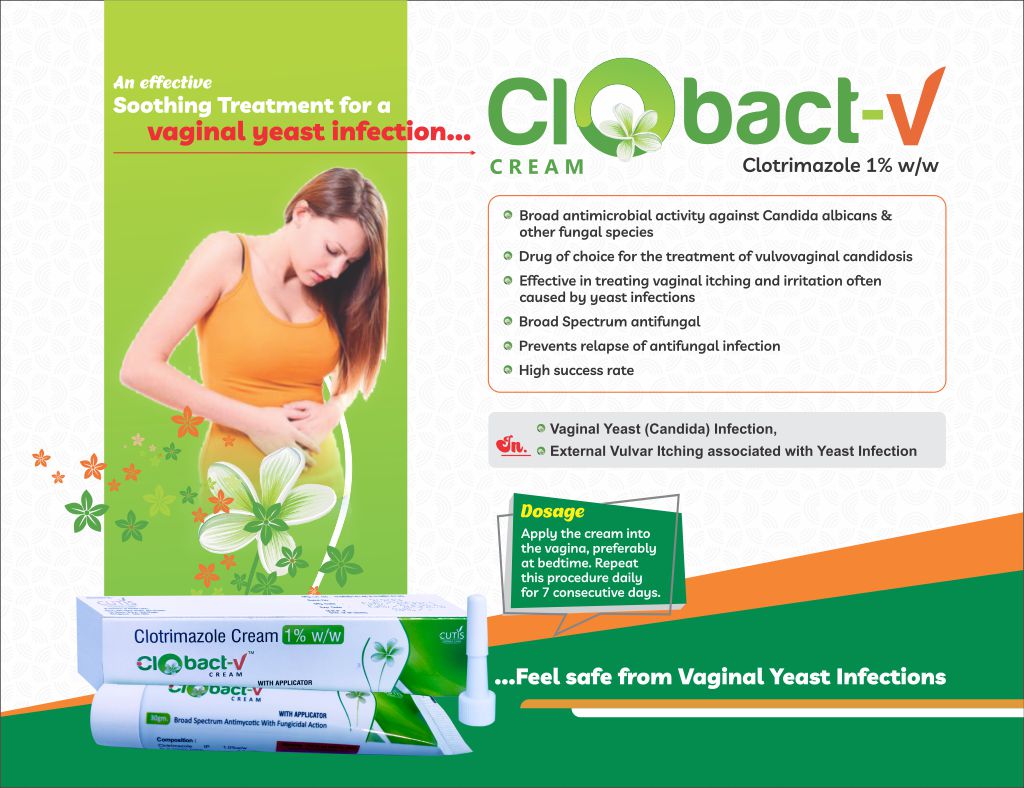 CLOBACT-V - Clotrimazole (1% w/w) with applicator | Intralife Pharmaceuticals - thumbnail 2