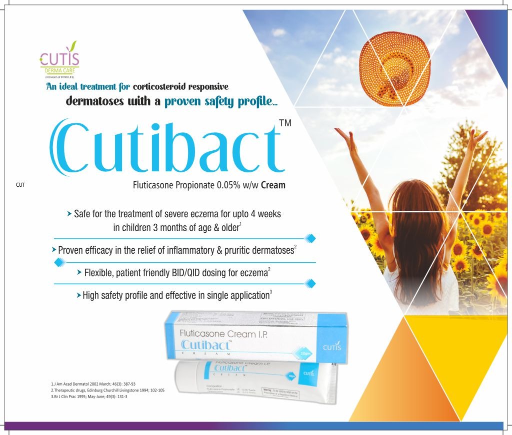 CUTIBACT - Fluticasone Propionate 0.05% w/w In Cream Base | Intralife Pharmaceuticals - thumbnail 2