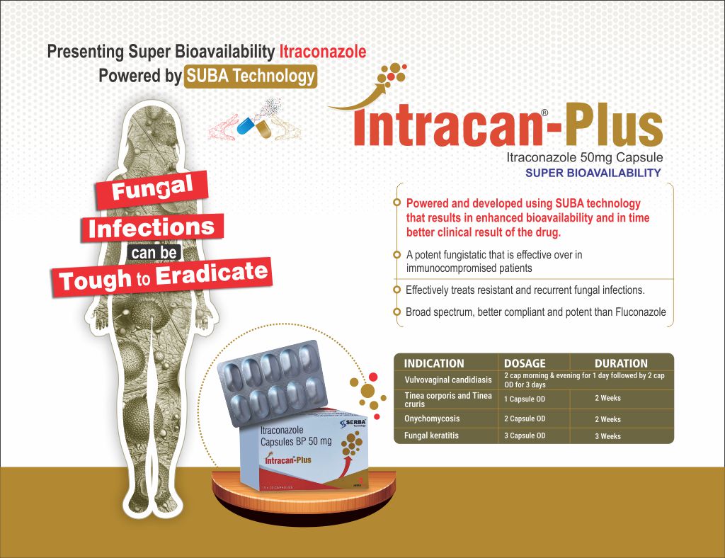 INTRACAN-PLUS - Itraconazole 50mg (SERBA TECHNOLOGY) | Intralife Pharmaceuticals - thumbnail 2