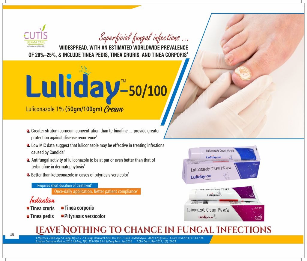 Luliday-100 Cream - Luliconazole 1% | Intralife Pharmaceuticals - thumbnail 2