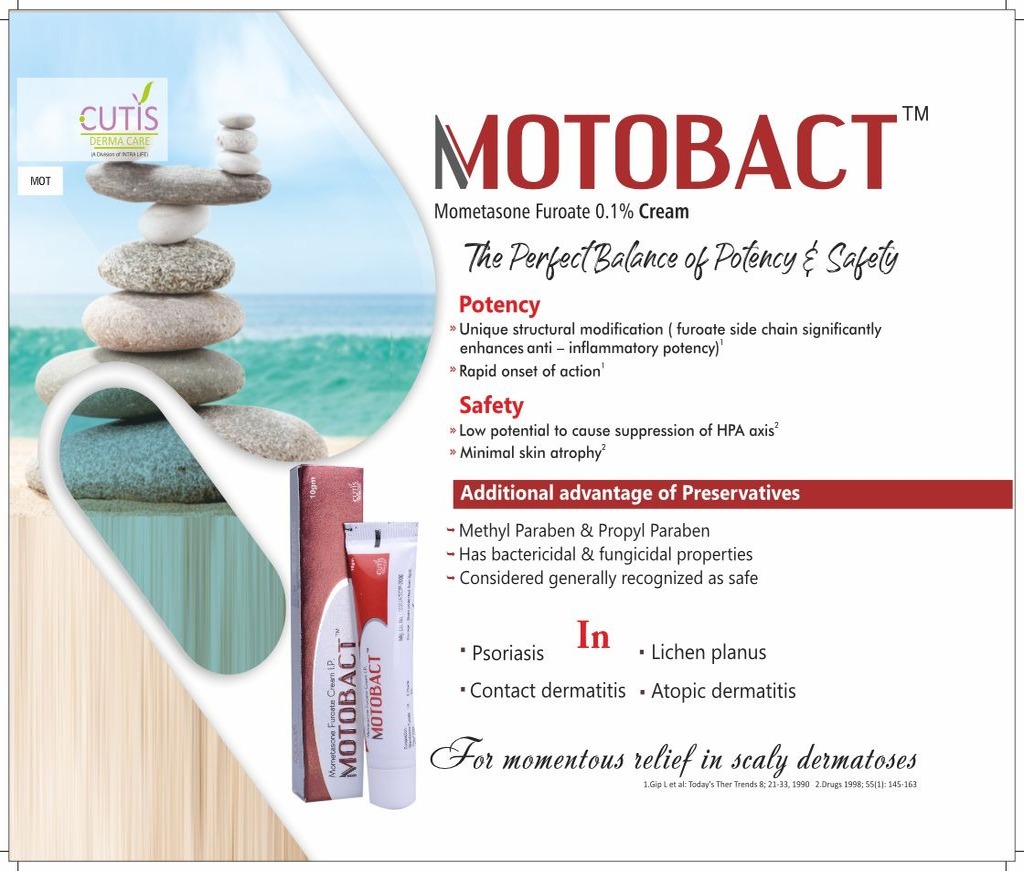 MOTOBACT Cream - Mometasone Furoate 0.1% in Cream Base | Intralife Pharmaceuticals - thumbnail 2