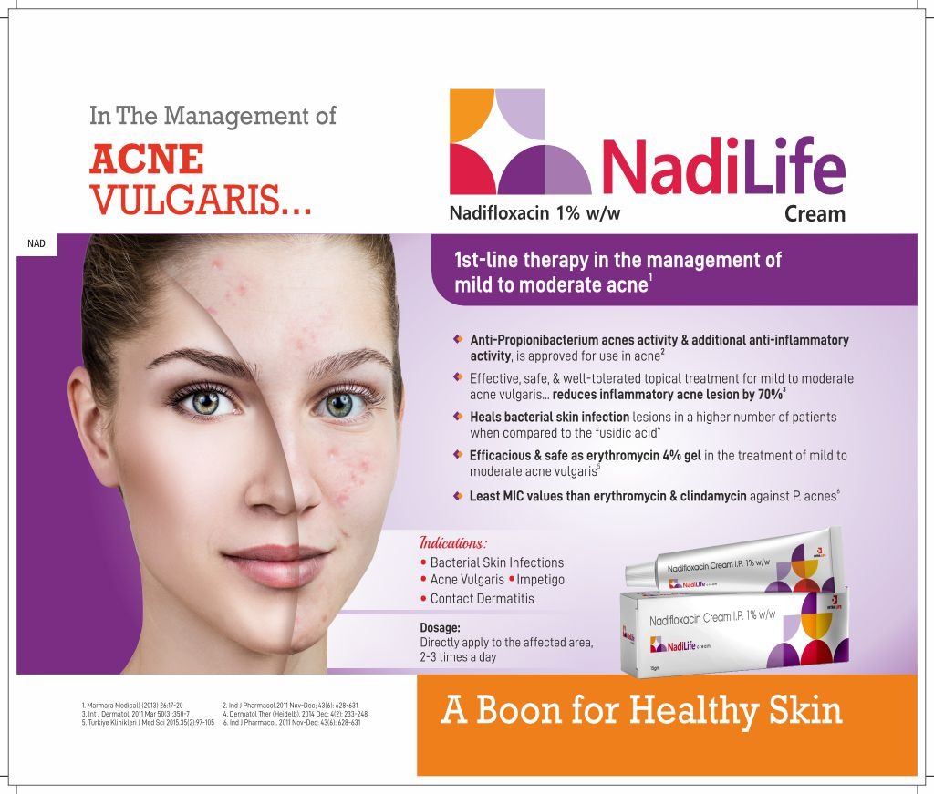 NADILIFE CREAM - Nadifloxacin IP 1.0% w/w | Intralife Pharmaceuticals - thumbnail 2