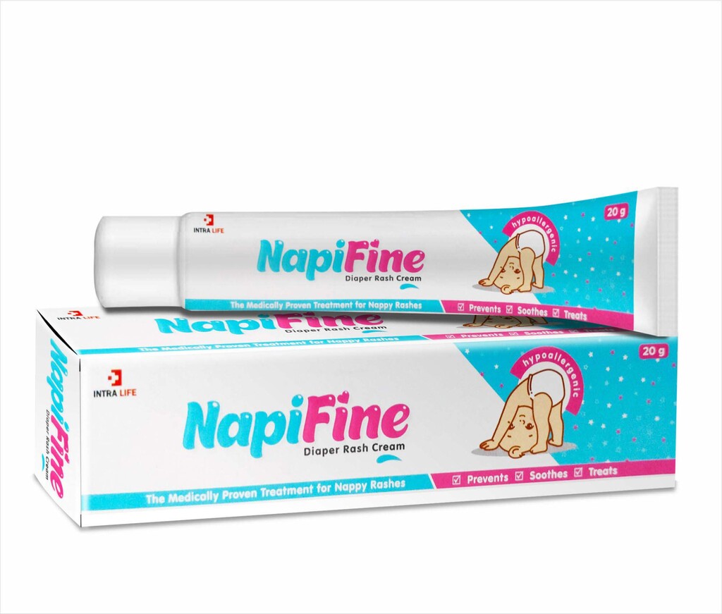 NAPIFINE - Almond Oil, Kokum Butter, Aloe vera, Mineral Oil, Vitamin D3, Vitamin A, Zinc Oxide, Disodium EDTA, Propylene Glycol, Methylisothiazolinone | Intralife Pharmaceuticals