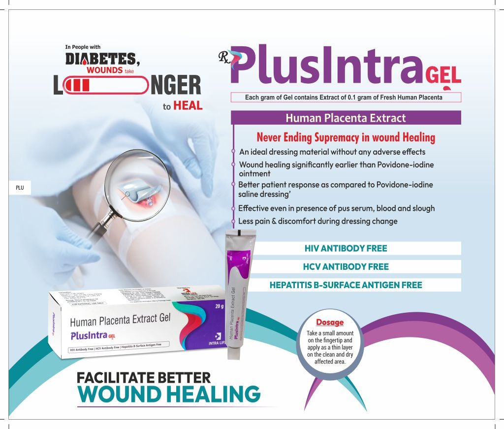 PLUSINTRA GEL - Extract of 0.1 gram of Fresh Human Placenta | Intralife Pharmaceuticals - thumbnail 2