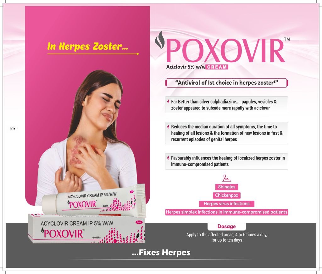 POXOVIR Cream - Aciclovir 5% w/w | Intralife Pharmaceuticals - thumbnail 2