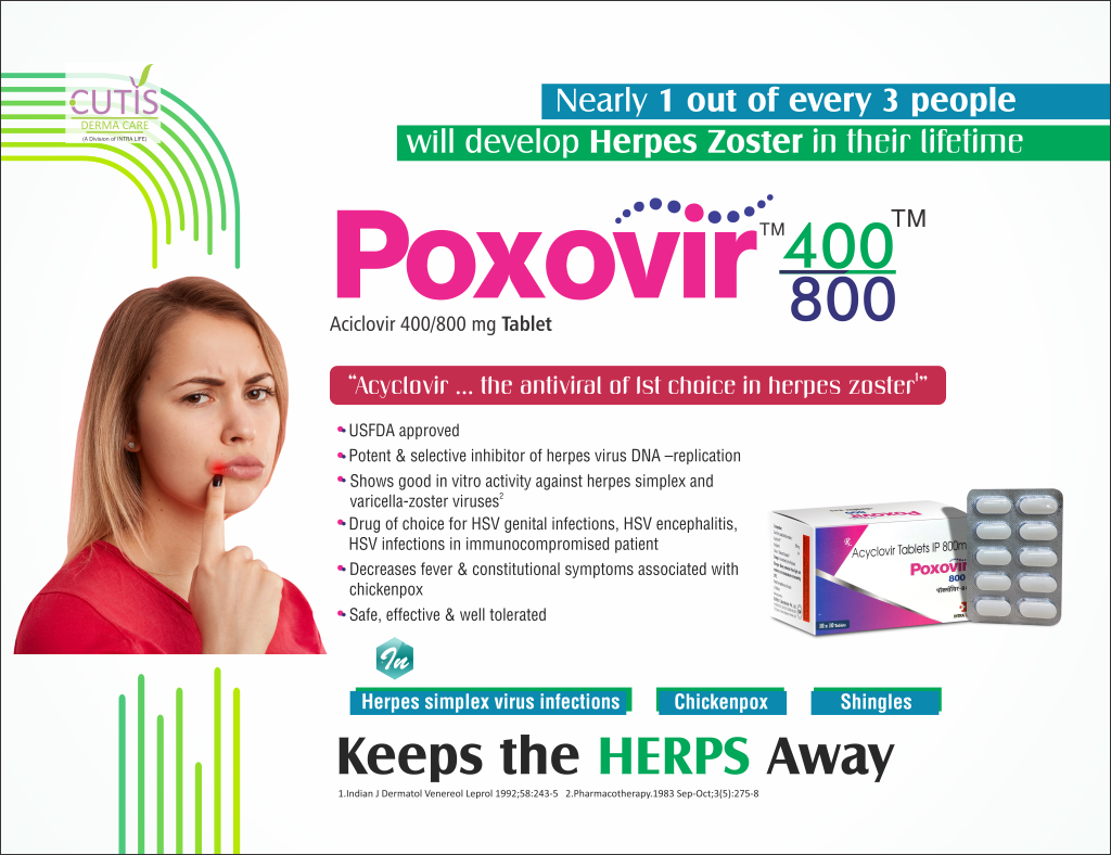 POXOVIR-400 - Acyclovir 400mg | Intralife Pharmaceuticals - thumbnail 2