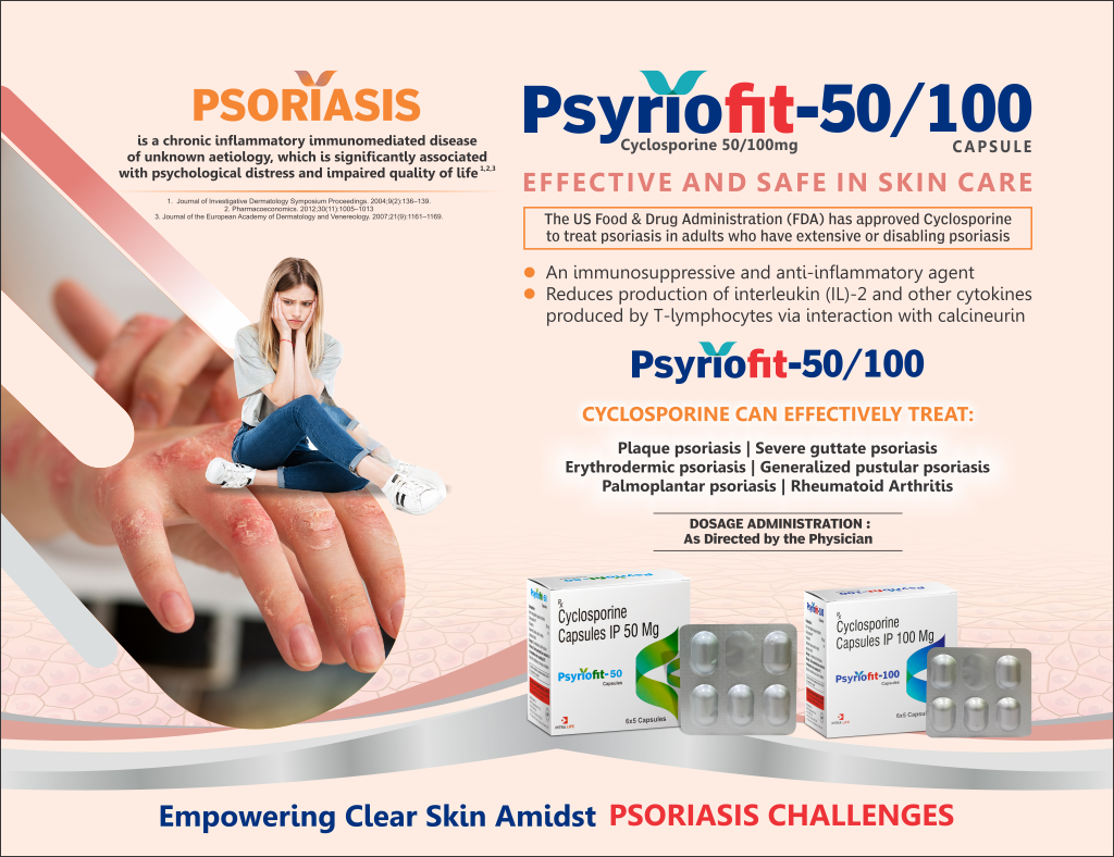 PSYRIOFIT-50 - Cyclosporine IP 50 mg | Intralife Pharmaceuticals - thumbnail 2