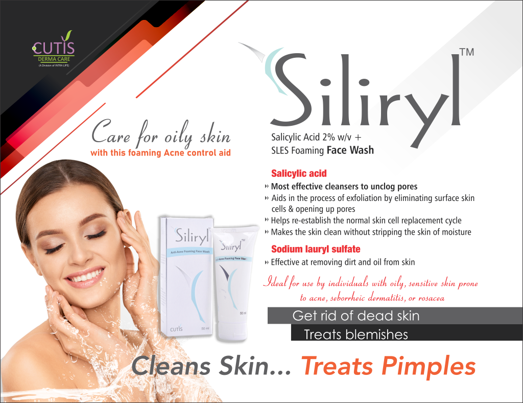 SILIRYL Face Wash - Salicylic Acid 2% w/v + SLES Foaming Face Wash | Intralife Pharmaceuticals - thumbnail 2