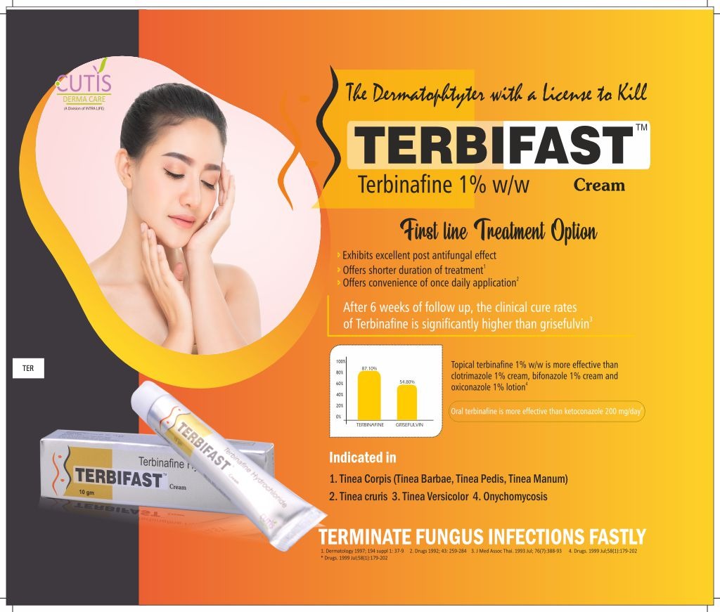 TERBIFAST Cream - Terbinafine 1% w/w | Intralife Pharmaceuticals - thumbnail 2