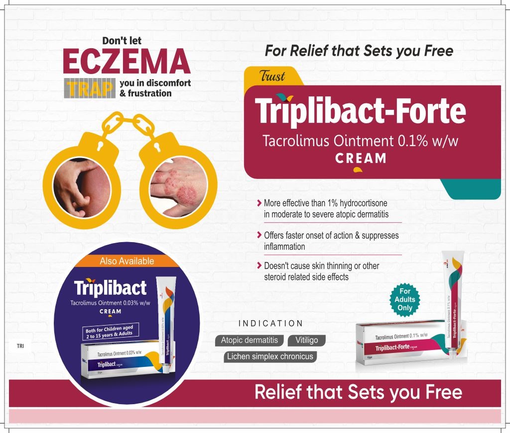 TRIPLIBACT FORTE CREAM - Tacrolimus 0.1% | Intralife Pharmaceuticals - thumbnail 2