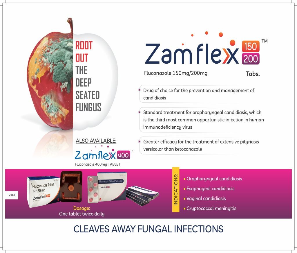 ZAMFLEX-200 Tablet - Fluconazole 200mg | Intralife Pharmaceuticals - thumbnail 2
