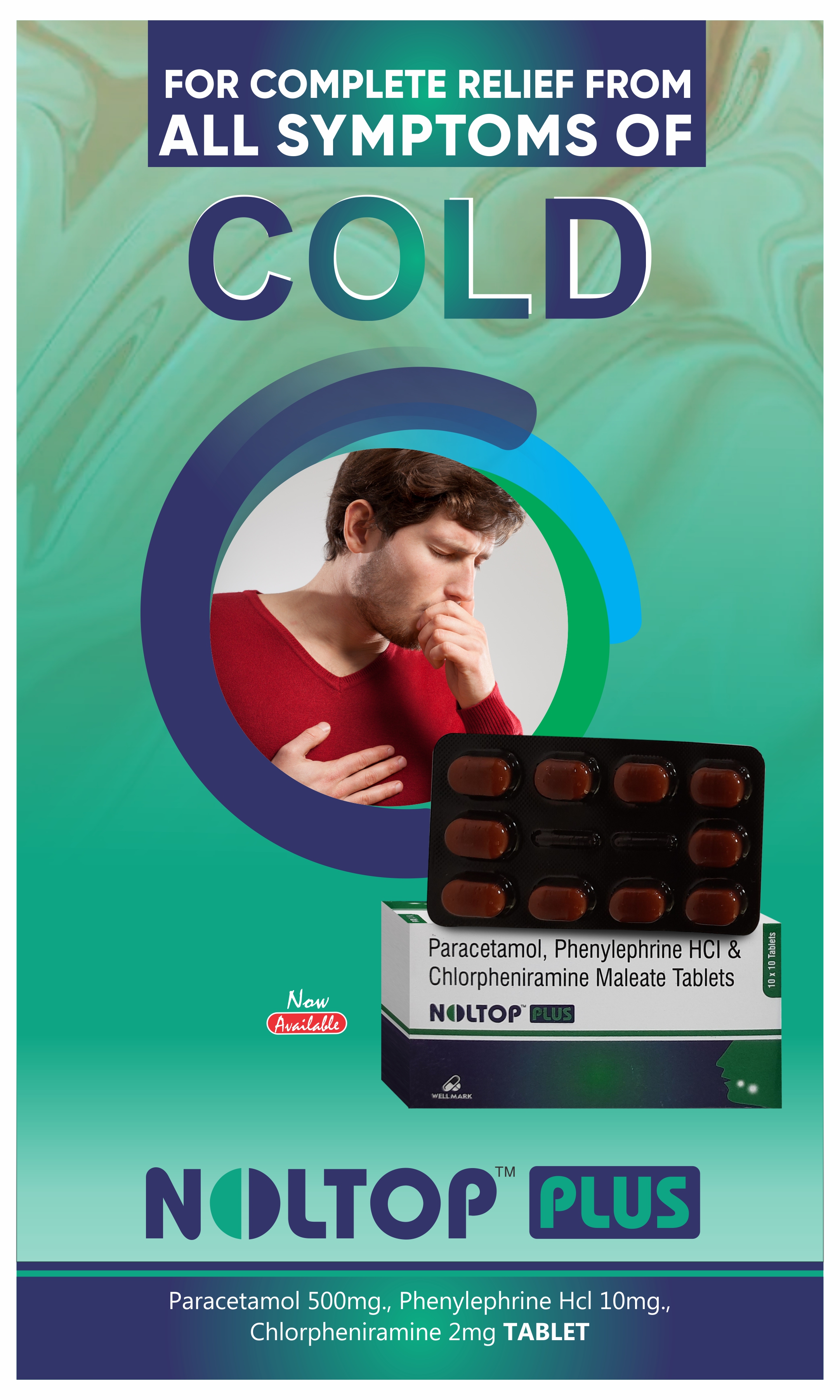 NOLTOP PLUS - Paracetamol 500mg., Phenylephrine Hcl 10mg + Chlorpheniramine 2mg | Intralife Pharmaceuticals - thumbnail 2