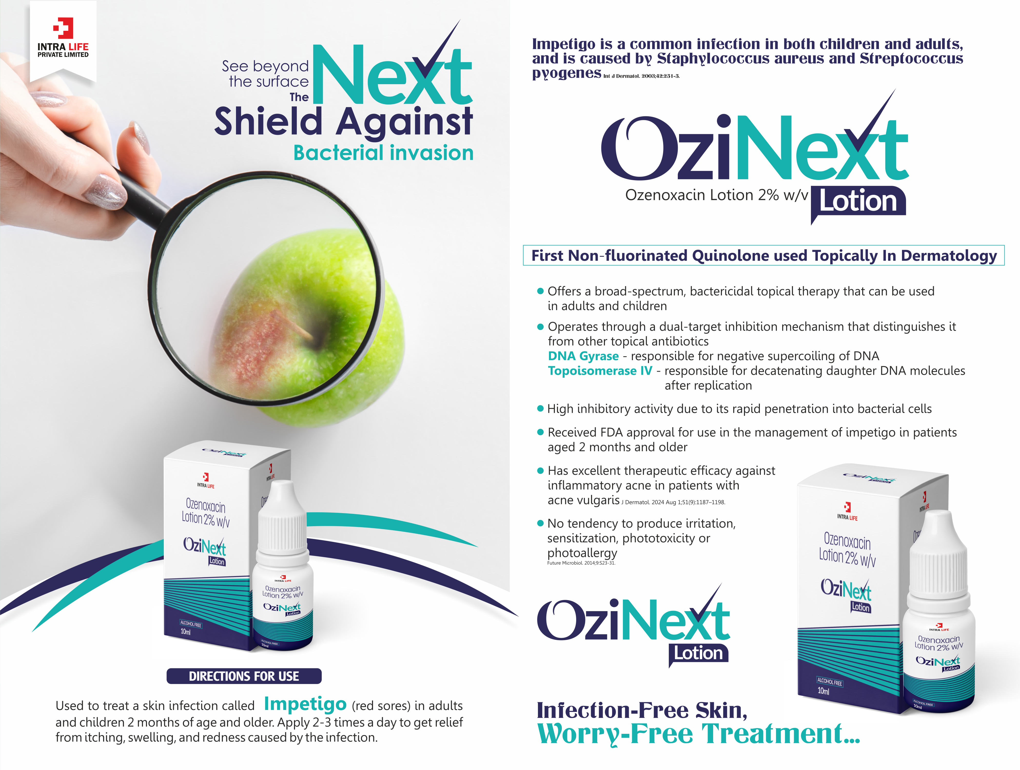 OZINEXT LOTION - OZENOXACIN 2% w/v | Intralife Pharmaceuticals - thumbnail 2